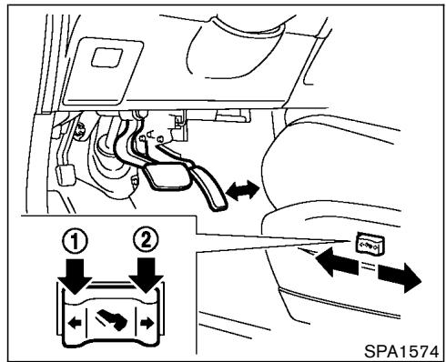 NISSAN MURANO 2003 - PEDAL POSITION ADJUSTMENT - 1
