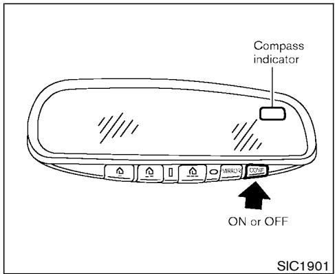 NISSAN MURANO 2003 - COMPASS DISPLAY (if so equipped) - 1