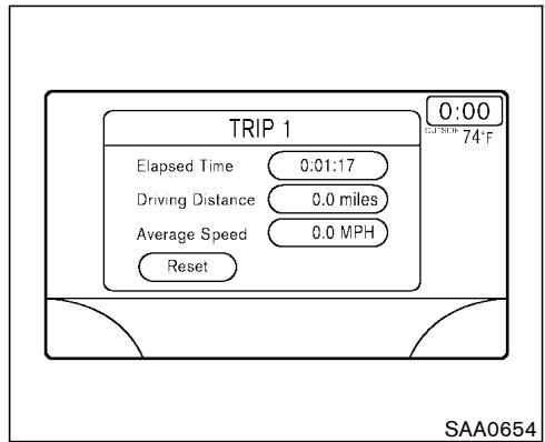 NISSAN MURANO 2003 - HOW TO USE THE "TRIP" BUTTON - 1