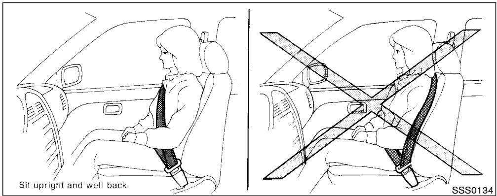NISSAN MURANO 2003 - PRECAUTIONS ON SEAT BELT USAGE - 1