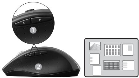 LOGITECH WIRELESS DESKTOP MK270 - Fonctionnalités supplémentaires de la souris - 1