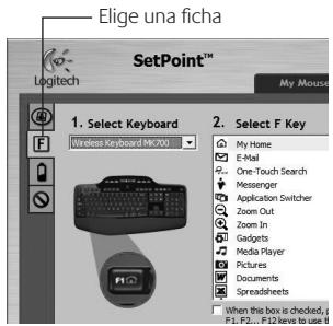 LOGITECH WIRELESS DESKTOP MK270 - Personalización del teclado y el mouse - 3