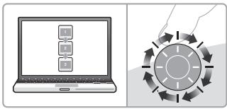 LOGITECH WIRELESS DESKTOP MK270 - Roulette de défilement de précision MicroGear - 2