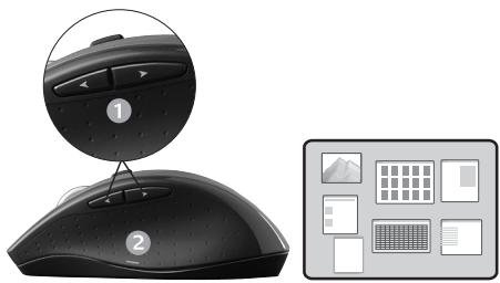 LOGITECH WIRELESS DESKTOP MK270 - Espaço de armazenamento do receptor dentro do mouse - 1