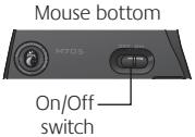 LOGITECH WIRELESS DESKTOP MK270 - How to check the battery level for the mouse - 1