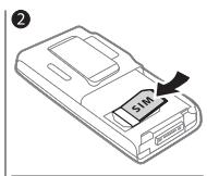 SONY ERICSSON K790A - To insert SIM card and battery - 2