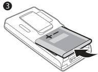 SONY ERICSSON K790A - To insert SIM card and battery - 3