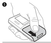 SONY ERICSSON K790A - To insert SIM card and battery - 1