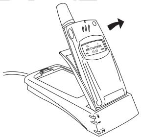 SONY ERICSSON T28S - Placing the Phone in the Desktop Charger - 2
