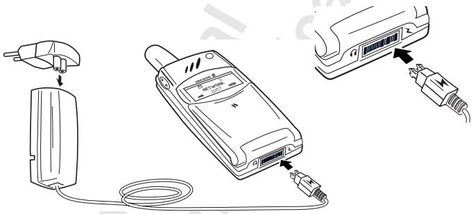 SONY ERICSSON T28S - Charging the Battery - 1