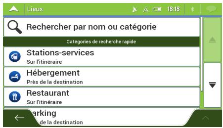 ESSENTIELB EASY ROAD-501 - Utiliser les catégories de recherche rapide - 3