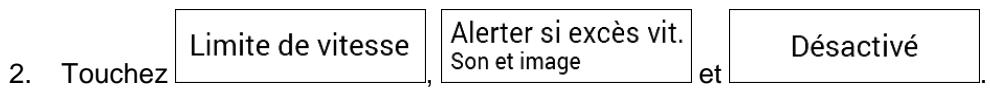 ESSENTIELB EASY ROAD-501 - Désactiver l'avertissement de limite de vitesse - 2