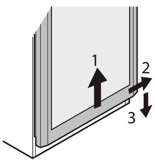 LIEBHERR WK 2927 - Changing over door hinges on glass door appliances - 3