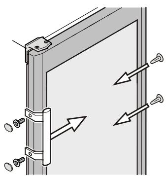 LIEBHERR WK 2927 - Changing over door hinges on glass door appliances - 7