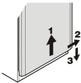 LIEBHERR WK 2927 - Changing over door hinges on appliances with foam insulated doors - 3
