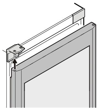 LIEBHERR WK 2927 - Changing over door hinges on glass door appliances - 6