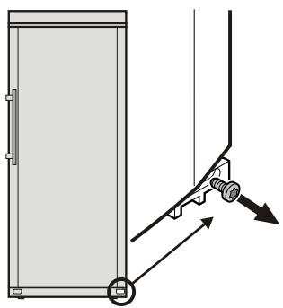 LIEBHERR WK 2927 - Changing over door hinges on appliances with foam insulated doors - 1
