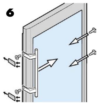 LIEBHERR WK 4676 - Changing over door hinges - 6