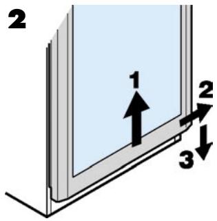 LIEBHERR WK 4676 - Changing over door hinges - 2