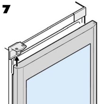 LIEBHERR WKES 4177 - Changing over door hinges - 7