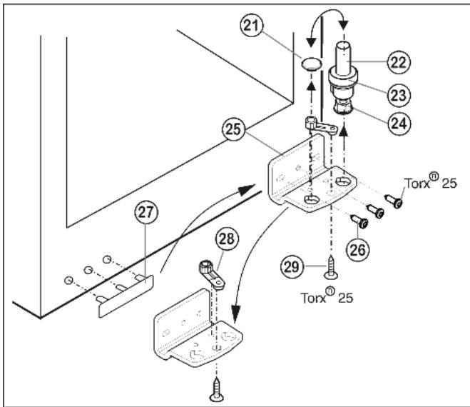 LIEBHERR KB 3610 - Changing the bearing parts - 1
