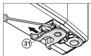 LIEBHERR KB 3610 - Transferring the handle - 1