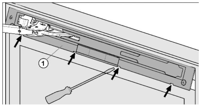 LIEBHERR CBNPGW 3956 PREMIUM BIOFRESH NOFROST - Detaching the upper soft stop mechanism - 1