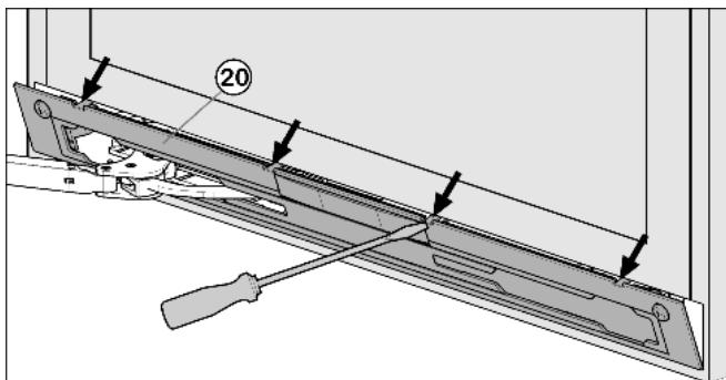 LIEBHERR CBNPGW 3956 PREMIUM BIOFRESH NOFROST - Detaching the lower soft stop mechanism - 1
