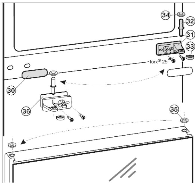LIEBHERR CBNPGW 3956 PREMIUM BIOFRESH NOFROST - Transferring the middle bearing elements - 1