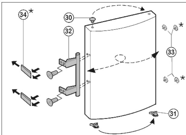 LIEBHERR CBP 4013 COMFORT BIOFRESH - On both the upper and lower door: - 2