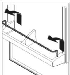 LIEBHERR CP 4023 COMFORT - Removing the storage rack - 1