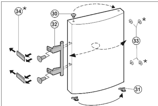 LIEBHERR CP 4023 COMFORT - On both the upper and lower door: - 2