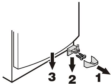 LIEBHERR CP 4613 COMFORT - Changing over door hinges - 1