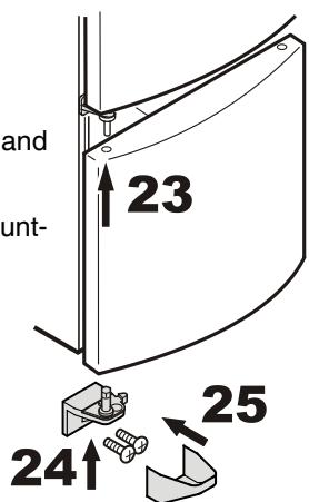 LIEBHERR CP 4613 COMFORT - Changing over door hinges - 13