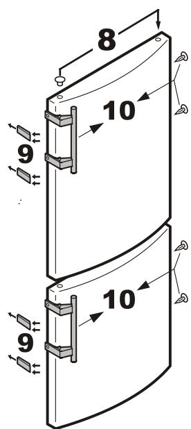 LIEBHERR CP 4613 COMFORT - Changing over door hinges - 5