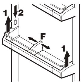 LIEBHERR CP 4613 COMFORT - Repositioning the door racks - 1