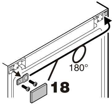 LIEBHERR CP 4613 COMFORT - Changing over door hinges - 7
