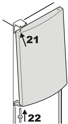 LIEBHERR CP 4613 COMFORT - Changing over door hinges - 11