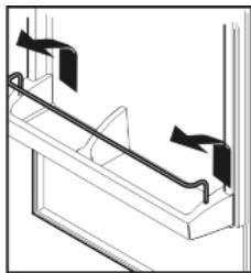 LIEBHERR CPESF 3813 COMFORT - Removing the storage rack - 1