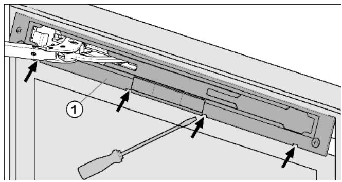 LIEBHERR KBGB 3864 PREMIUM BIOFRESH - Detaching the upper soft stop mechanism - 1