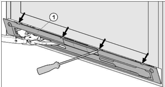 LIEBHERR KBGB 3864 PREMIUM BIOFRESH - Detaching the lower soft stop mechanism - 1