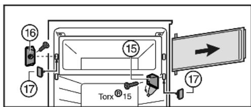 LIEBHERR KBP 3864 PREMIUM BIOFRESH - Changing the freezer compartment door - 1