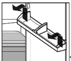 LIEBHERR TP 1714 COMFORT - Removing the storage rack - 1