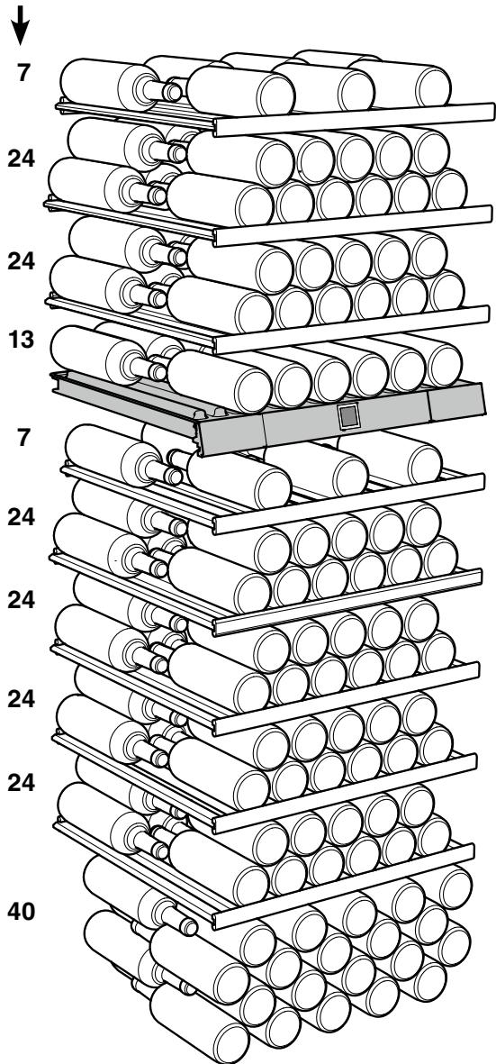 LIEBHERR WTES 5972 VINIDOR - Storage diagram - 1
