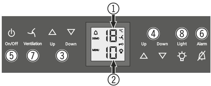 LIEBHERR WTES 5972 VINIDOR - Operating and control elements - 1