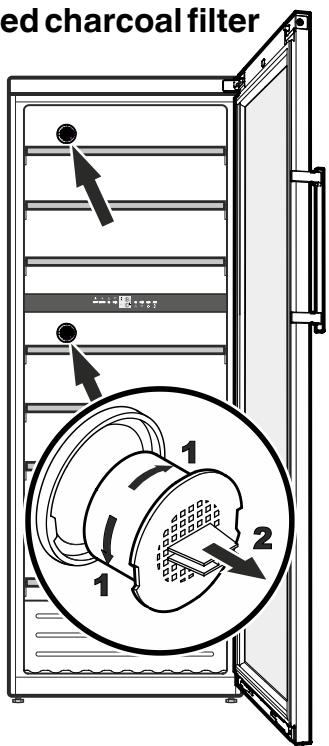 LIEBHERR WTES 5972 VINIDOR - Inserting the filter: - 1