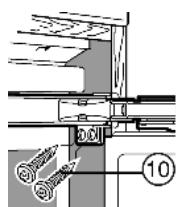 LIEBHERR WTI 2050 VINIDOR - Fasten the appliance in the recess with screws: - 1
