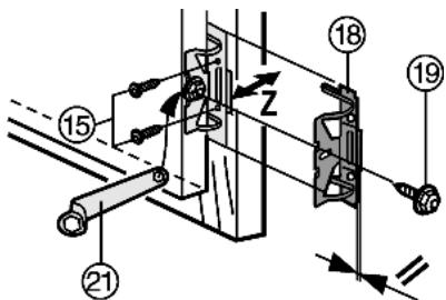 LIEBHERR WTI 2050 VINIDOR - Fasten the appliance in the recess with screws: - 5