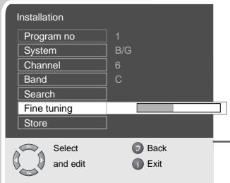 GRUNDIG APOLLO 42 PW 110-7605 TOP - Fine tuning television channels - 1