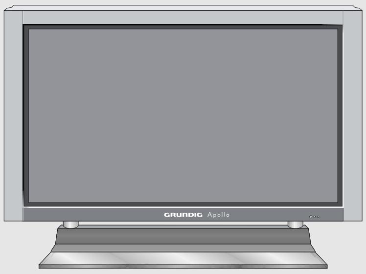 GRUNDIG APOLLO 42 PW 110-7605 TOP - Controls on the television - 1